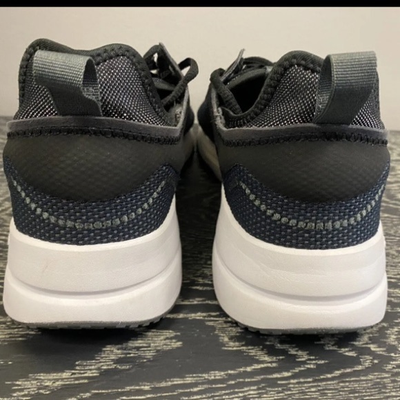 Adidas fukasa run women's running shoes size 9.5 black white athletic sneakers - Picture 12 of 16